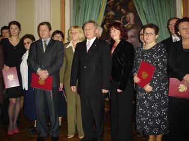 Minister Socha z laureatami